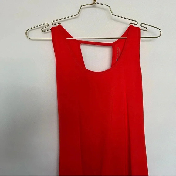 Athleta Essence Tie Open Back Tank Top Size Large Tall Red - Picture 7 of 11